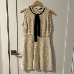 Zara Tweed Mini Dress Chanel-like Large